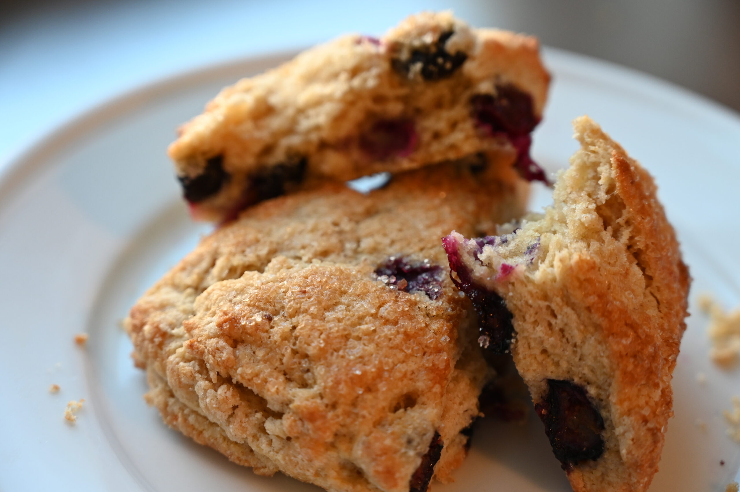 Sourdough Blueberry Scones